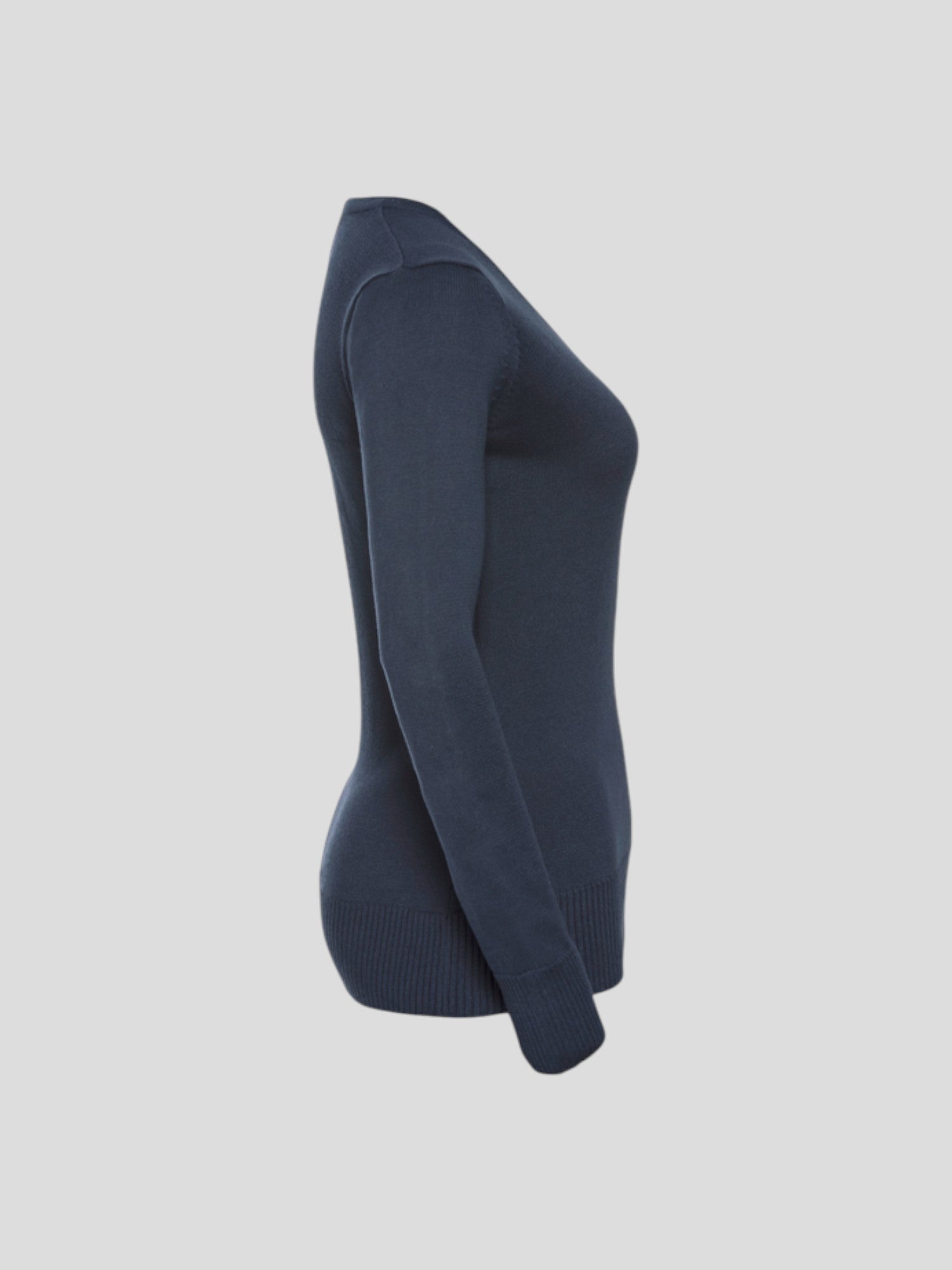 Sweter damski z dekoltem w serek